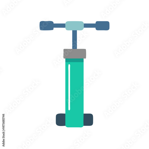 Colorful Hand Air Pump for Inflatables Illustration