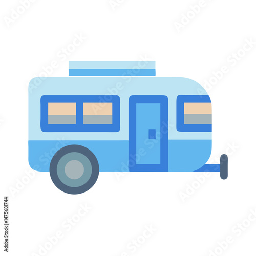 Cartoon Caravan: A Portable Home for Fun Adventures