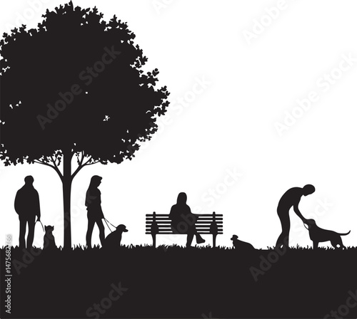 Loyal Dog Sitting Silhouette

Playful Puppy Running Vector

Dog with Paw Up Silhouette Scene

Alert Guard Dog Vector Design

Dog and Owner Walking Silhouette