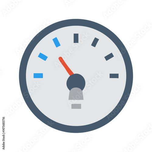 Gauge Meter Icon: Performance, Progress, Speed, and Measurement