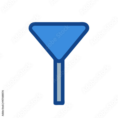 Blue Wifi signal icon on a black background