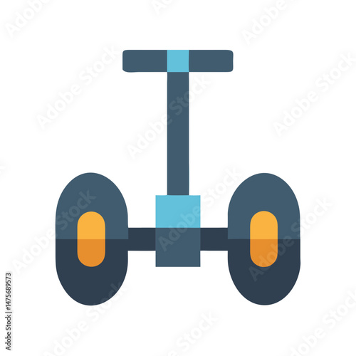 Illustration of a Stylish and Modern Self-Balancing Scooter