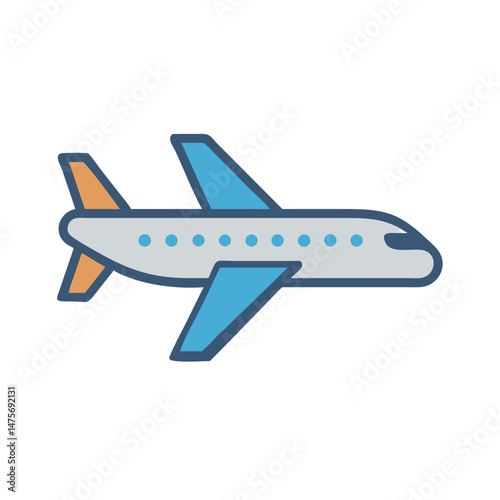 Airplane Icon: Air Travel, Transportation, and Flight