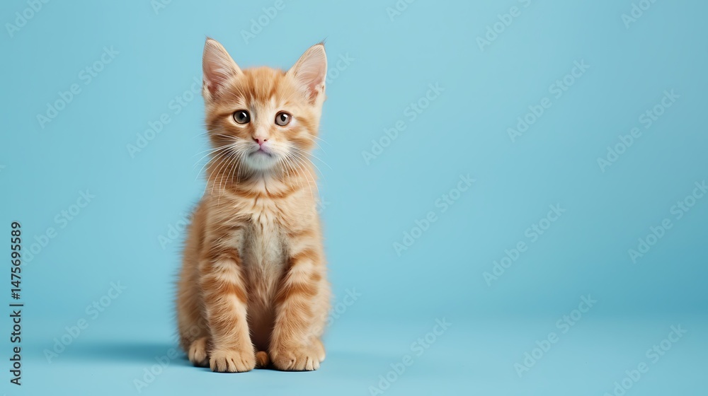Fototapeta premium little red kitten