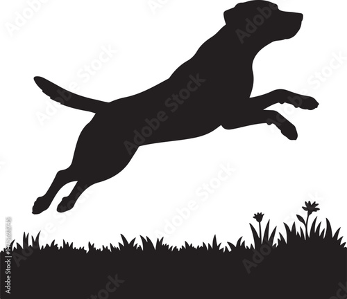 Loyal Dog Sitting Silhouette

Playful Puppy Running Vector

Dog with Paw Up Silhouette Scene

Alert Guard Dog Vector Design

Dog and Owner Walking Silhouette