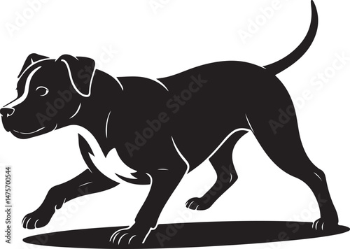 Loyal Dog Sitting Silhouette

Playful Puppy Running Vector

Dog with Paw Up Silhouette Scene

Alert Guard Dog Vector Design

Dog and Owner Walking Silhouette