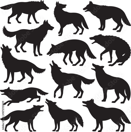 Loyal Dog Sitting Silhouette

Playful Puppy Running Vector

Dog with Paw Up Silhouette Scene

Alert Guard Dog Vector Design

Dog and Owner Walking Silhouette
