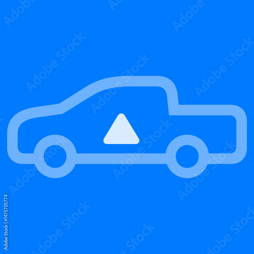 Pickup Truck with Up Arrow