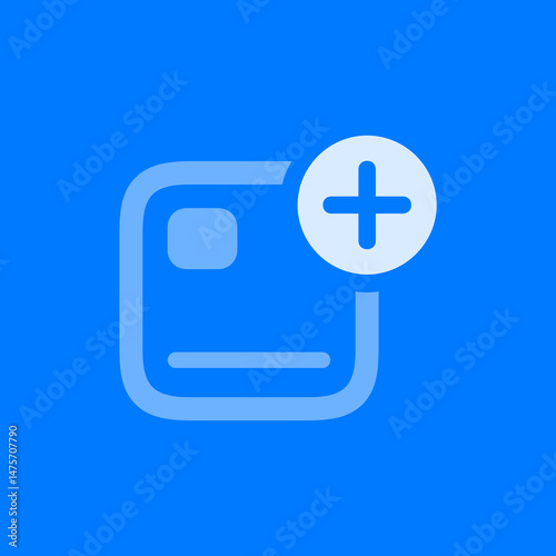 Widget Small Badge Plus Icon