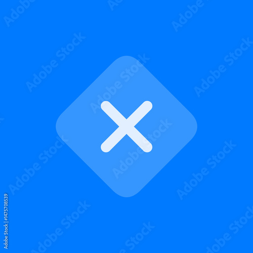 X Mark Diamond Filled Icon