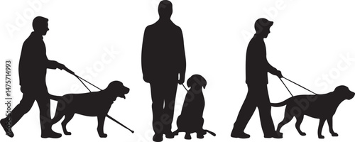 A striking black silhouette of a dog with a long tail sniffing the ground. It captures the simple, 
yet powerful, beauty of canine companionship. 