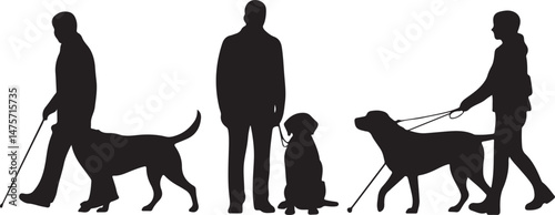 A striking black silhouette of a dog with a long tail sniffing the ground. It captures the simple, 
yet powerful, beauty of canine companionship. 