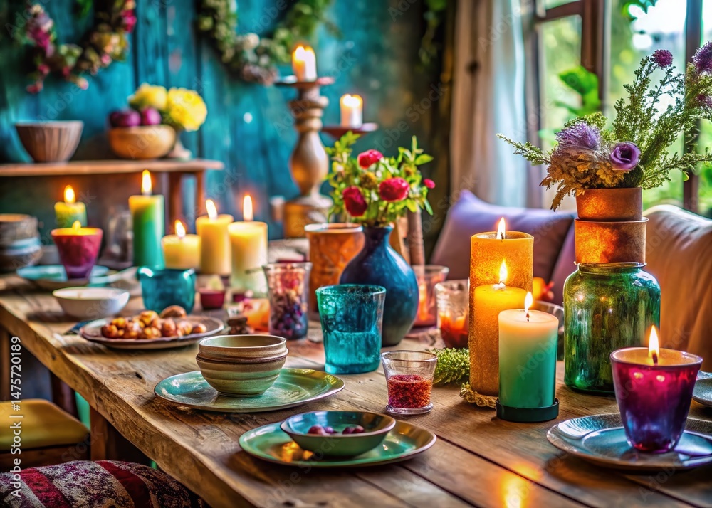Enchanting Dining Table: Handmade Candles, Resin Art, & Crafts Enchanting Dining Table: Handmade Candles, Resin Art, & Crafts