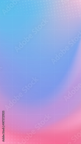 Vertical abstract background with flowing cotton candy hues