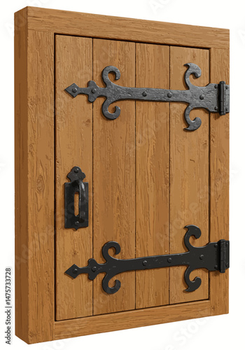 old wooden door