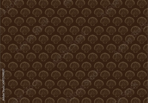 Clam Shell Pattern Harmony in Fluid Motion
