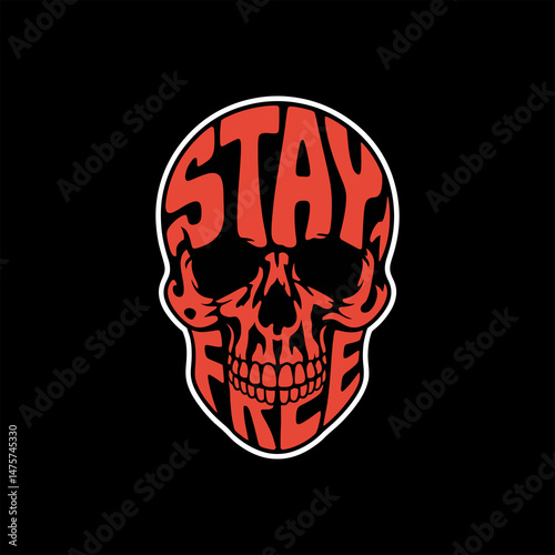 Stylized skull wearing a cap and sunglasses, black and white vector design. Cool and edgy illustration perfect for streetwear, tattoos, or punk-themed artwork.