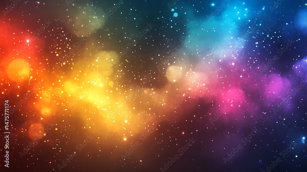 Naklejka premium Colorful Abstract Ribbon Waves – Twisting 3D Gradient Lines