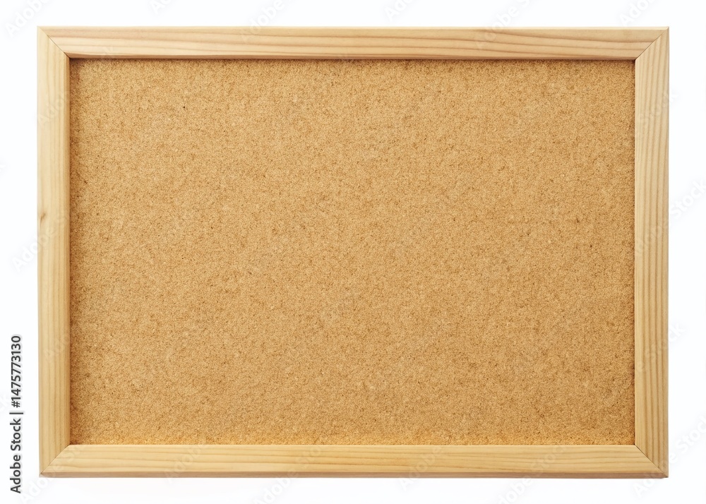 Fototapeta premium Rustic Wooden Corkboard with Blank Space, Ready for Pins - High-Resolution Stock Photo