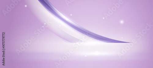 Minimal luxury cosmetic ads gradient soft purple background vector. Social ads design