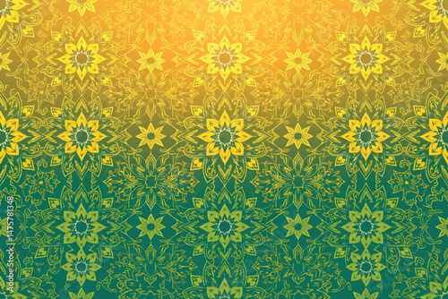Vector pattern for a variety of graphics, ornate Gulf Arab shapes, heritage embroidery, colorful shapes, decorations, vector illustrator