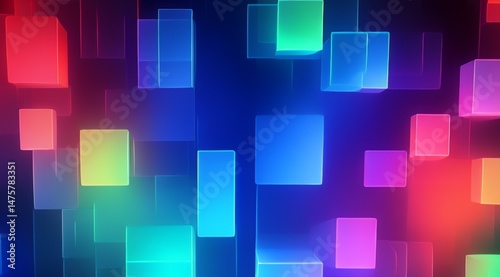 abstract background with colorful squares