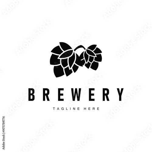 vintage brewery logo design concept, whiskey drink with simple minimalist concept, symbol template for product brand, restaurant, bar, cafe