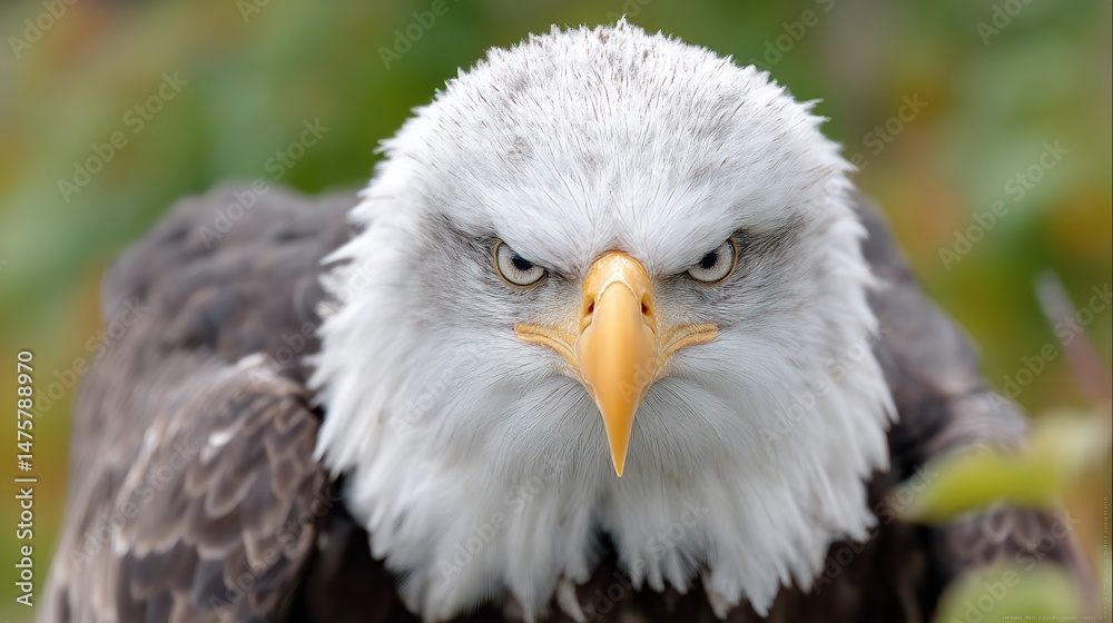 Obraz premium Close-up of a fierce bald eagle (1)