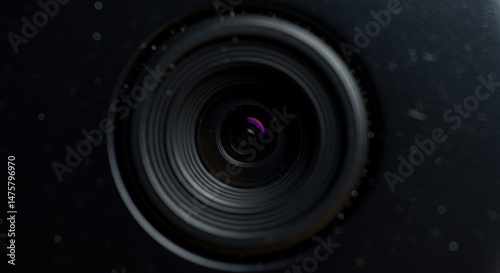 Close-up of a Camera Lens: A Detailed View into Photography's Heart