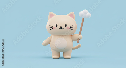 3D Cartoon Cat