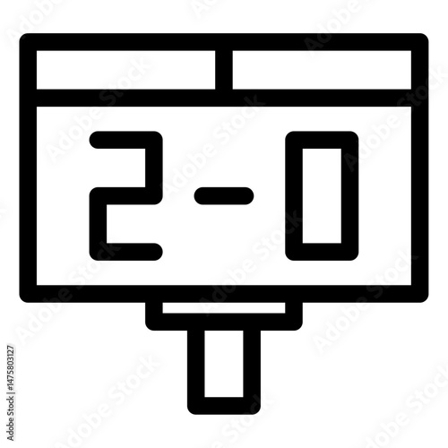 scoreboard icon vector