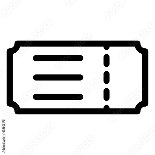 ticket icon vector 