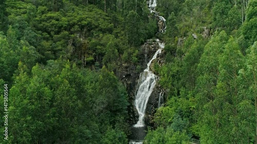 Aerial View of Steavenson Falls in Marysville, Victoria, Australia