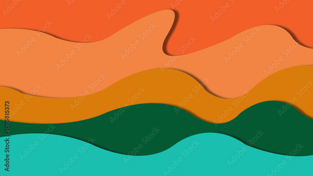 Fototapeta premium vector wave abstract background