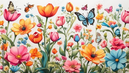 tulips in the garden