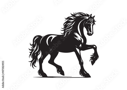Morgan Horse Silhouette Vector