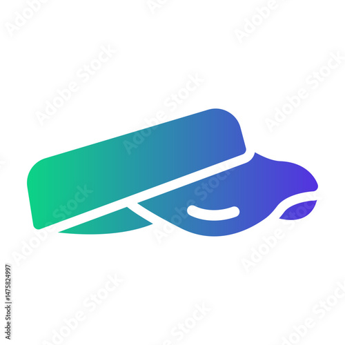 woman golf hat Gradient icon
