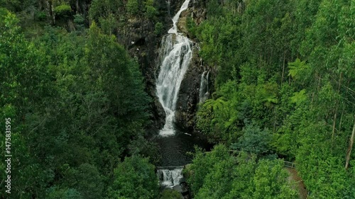 Aerial View of Steavenson Falls in Marysville, Victoria, Australia