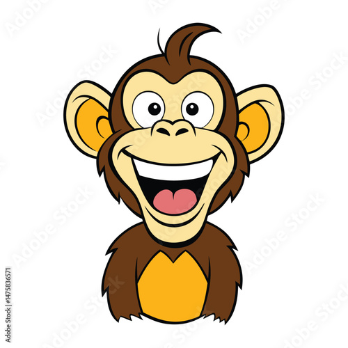 A laughing monkey is a playful and joyful primate known for its high-pitched, contagious laughter, often seen in social interactions, adding a fun, energetic vibe to its surroundings.