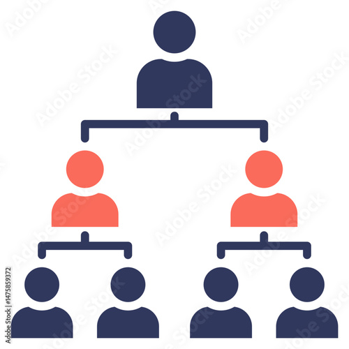 Organization Structure Mixed Icon