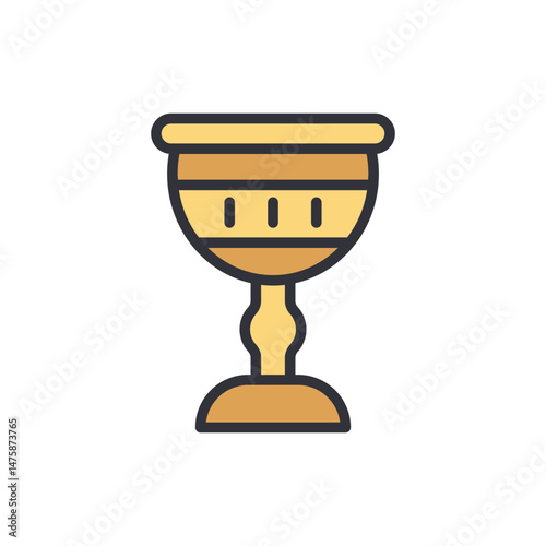Golden Chalice Symbolizes Achievement Victory And Success On Transparent Backdrop