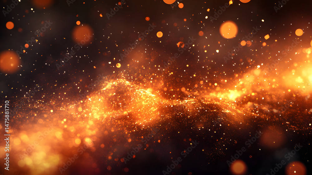 Fototapeta premium Fire particle effects