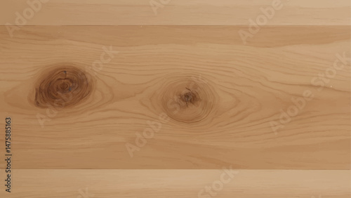 Natural Light Wood Texture with Prominent Knots and Organic Grain Pattern