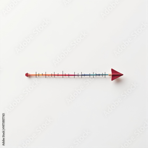 Colorful Arrow Progress Bar, Goal, Target - Minimalism