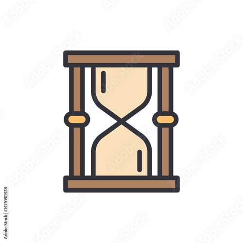 Classic Hourglass Design Depicting Transience Of Time And Timeless Elegance