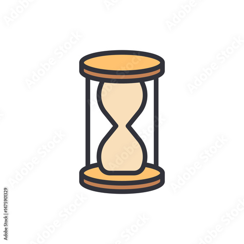 Elegant Sandglass Symbolizing Limited Time And The Flow Of Moments