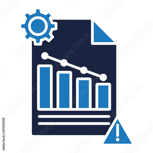 crisis management icon blue