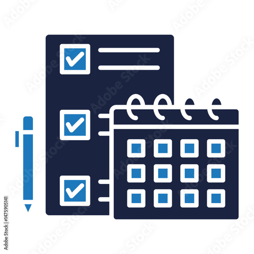 schedule icon blue