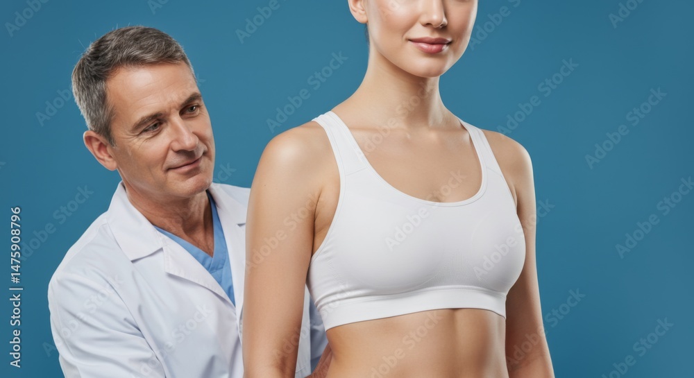 Medical consultation for women’s health exam in healthcare setting