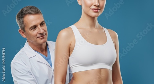 Obraz na płótnie Medical consultation for women’s health exam in healthcare setting w salonie